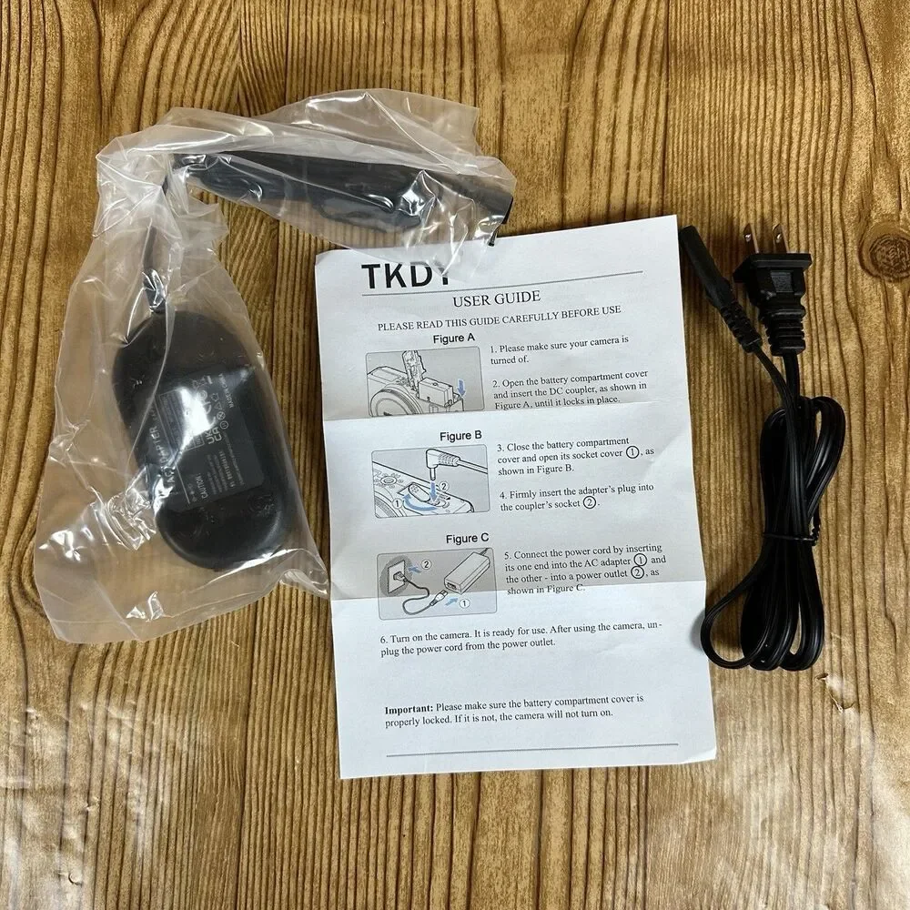 TKDY LP-E12 Dummy Battery‎ Kit with ACK-E12 AC Adapter Canon EOS M50 M50 Mark II
